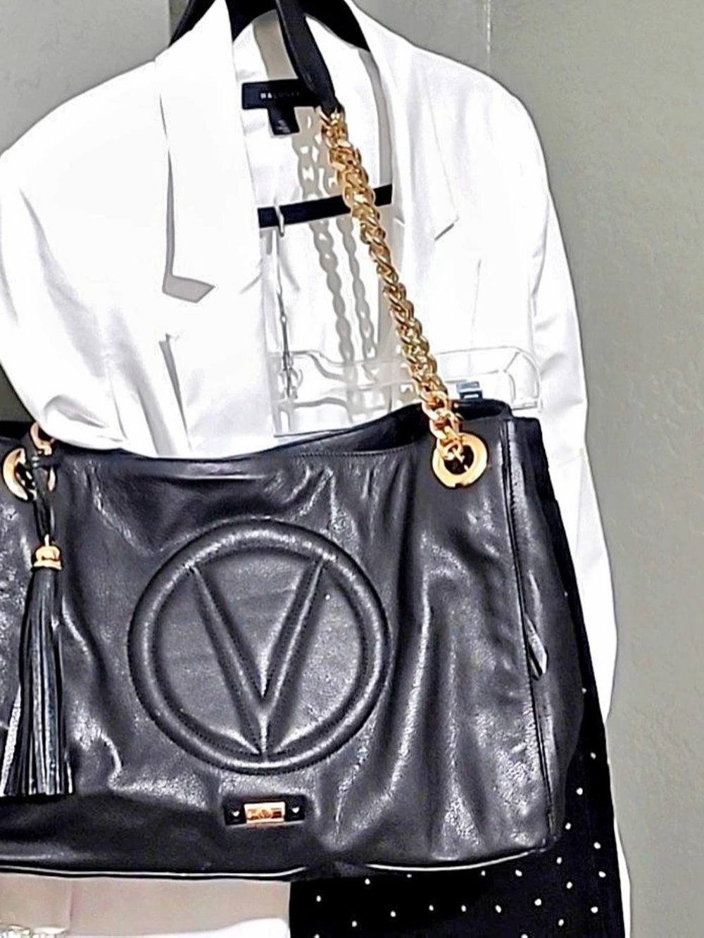 Mario Valentino Black Shoulder Bag Like New